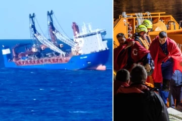 கடலில் மூழ்கிய ரஷ்ய ராணுவத்தின் சரக்கு கப்பல்: மாலுமிகள் 14 பேர் மீட்பு! வீடியோ ஆதாரம்