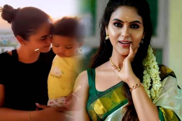 குழந்தைக்கு லிப் கிஸ் கொடுத்த விளையாடிய நடிகை! இந்த குழந்தை யாருனு தெரியுமா?