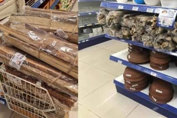 கொழும்பில் உள்ள பிரபல சூப்பர் மார்க்கெட்டில் விற்கப்படும் விறகுகள்!