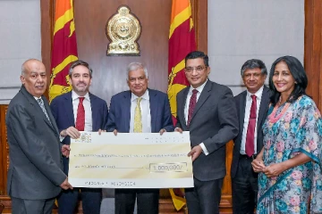 காசா சிறுவர்களுக்கான இலங்கை அரசாங்கத்தின் நன்கொடை கையளிப்பு