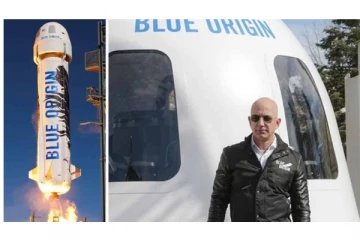 பூமி அங்கிருந்து பார்க்க எப்படி இருந்தது தெரியுமா? சொந்த ராக்கெட்டில் விண்வெளி சென்று திரும்பிய  ஜெப் பெஸோஸ் நெகிழ்ச்சி
