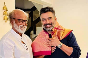 ரஜினியின் காலில் விழுந்த மாதவன்.. வைரல் வீடியோ