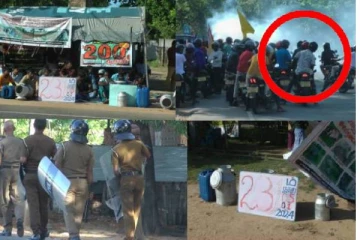 காவல்துறையினரின் முன்னிலையில் பண்ணையாளர்களை அச்சுறுத்திய பிள்ளையானின் மோட்டார் சைக்கிள் அணி!