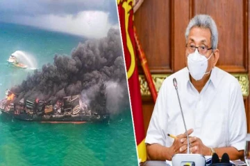 தீப்பற்றிய கப்பலை உடனே ஆழ்கடலுக்கு இழுத்துச் செல்லுங்கள்! - ஜனாதிபதி உத்தரவு