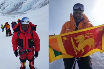 அண்டார்டிகாவின் மிக உயரமான சிகரத்தை தொட்ட இலங்கையர்
