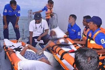 கப்பலில் ஆபத்தான நிலையிலிருந்த இந்திய பிரஜையை காப்பாற்றிய இலங்கை கடற்படை