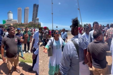 එකවරම ජනතාව ගෝල්ෆේස් පැත්තට එයි..අරගලයෙන් පසු අද සිදු වූ දේ.(VIDEO)