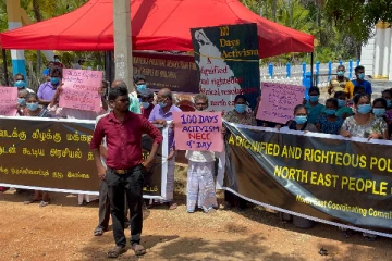 வடக்கு, கிழக்கு ஒருங்கிணைப்பு குழுவின் 100 நாள் திட்டம்: தொடரும் கவனயீர்ப்பு போராட்டம் (Photos)