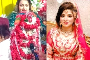 இந்திய மாப்பிள்ளைக்கும் பாகிஸ்தான் மணபெண்ணுக்கும் நடந்த ஆன்லைன் திருமணம்