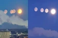 வானில் ஒரே நேரத்தில் நான்கு நிலவுகள்: மக்களை வியப்படையச் செய்த காட்சி