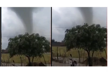 பஞ்சாப் மாநிலத்தில் சுழற்றி அடித்த சூறாவளி.... - பதற வைக்கும் வீடியோ வைரல்