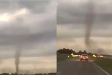 சூறாவளி போல் வந்த கொசுக்கள் கூட்டம் பதறிய வாகன ஓட்டிகள்: வைரலாகும் வீடியோ