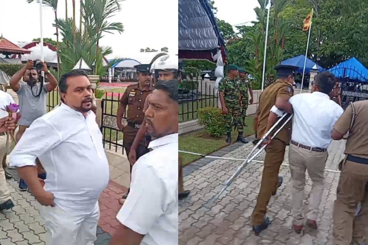 கொழும்பில் பதற்றம்! முன்னாள் அமைச்சர் விமல் மற்றும் பொலிஸாருக்கு இடையில் கடும் மோதல்.. | Clashes Between Wimal Weerawansa And The Police