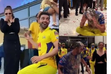 மைதானத்தில் காதலை சொன்னது குத்தமாய்யா? CSK வீரரை வெச்சு செஞ்ச டோனி மற்றும் பாய்ஸ்... ஒரு கலகலப்பான வீடியோ