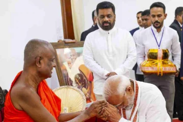 இலங்கை விஜயத்தில் தமிழரை ஒதுக்கி வைத்த பிரதமர் மோடி; பௌத்தத்திற்கே முன்னுரிமை!