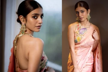 குட் பேட் அக்லீ பட நடிகை பிரியா வாரியர் சேலையில் அழகிய போட்டோஷூட்