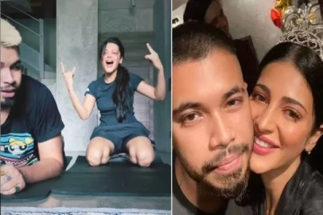 ஸ்ருதிஹாசன் மேலே ஏறி காதலன் செய்த சேட்டை! இணையத்தில் விமர்சனத்துக்குள்ளான வைரல் வீடியோ!