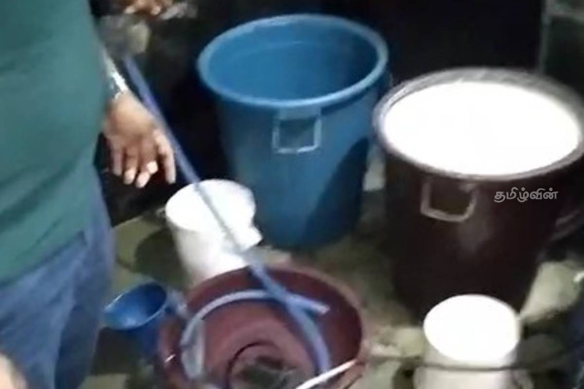 சட்டவிரோத மதுபான உற்பத்தியில் ஈடுபட்ட நபர் பொரிஸாரால் கைது! | Person Illegal Liquor Arrested By Ampara Police