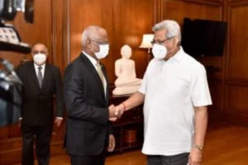 மாலைதீவு ஜனாதிபதி, ஜனாதிபதி கோட்டாபயவை சந்தித்தார்
