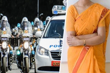 பொலிஸ் பாதுகாப்புடன் பயணித்த ஆசிரியை ; வீடியோவால் வந்த வினை