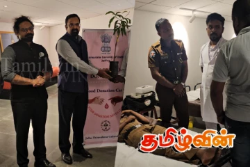 யாழ். இந்திய துணை தூதரகத்தின் ஏற்பாட்டில் இரத்ததான முகாம்