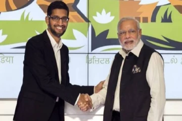 உலகுக்கு முன்னோடி திட்டம் 10 மில்லியன் டாலர் முதலீடு : பிரதமர் மோடியிடம் சுந்தர் பிச்சை உறுதி