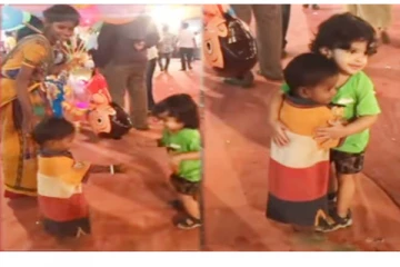 திருவிழாவில் குழந்தைகளின் திடீர் சந்திப்பு: 1000 தடவை அவதானித்தாலும் சலிக்காத ட்ரெண்டிங் காட்சி