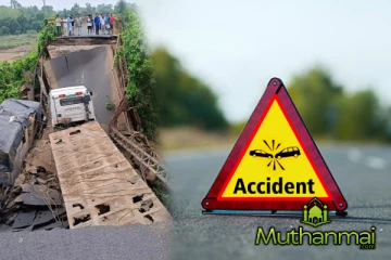 கந்தளாய் பாலத்தில் குடைசாய்ந்த டிப்பர்..பலத்த சேதத்துடன் மீட்பு!