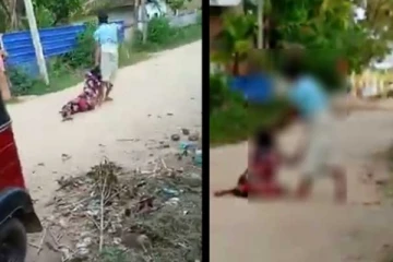 අමාණුශිකව කාන්තාවකට පහර දෙයි.. හිස විදුලි කණුවක හප්පයි..