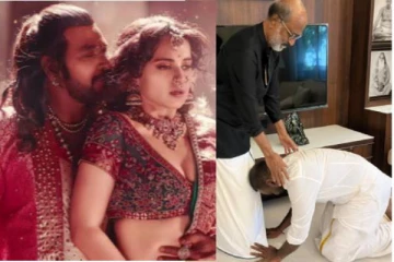 குருவே சரணம்!! சூப்பர் ஸ்டார் காலில் விழுந்த ராகவா லாரன்ஸ்..