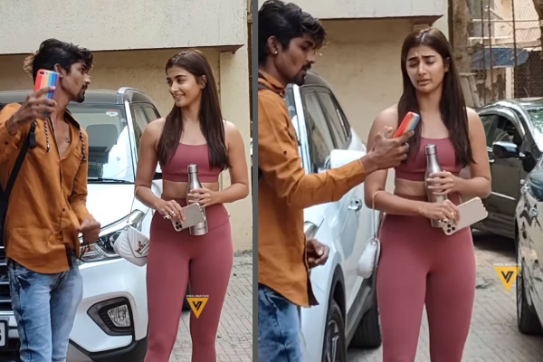 விடாது துறத்தி செல்ஃப்! பொது இடத்தில் ரசிகரால் சங்கடத்தில் சிக்கிய நடிகை பூஜா ஹெக்டே | Fans Irritating Selfie With Beast Actress Pooja