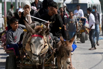 காசாவில் உடல்களை கழுதைகள் சுமந்து செல்லும் அவலம்