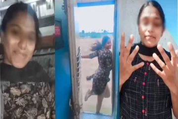 வெளியே தல காட்ட முடியல; ஓடும் ரயிலில் ஆபத்தான ரீல்ஸ் - மன்னிப்பு கேட்ட பெண்