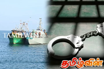 மன்னார் தாழ்வுபாடு கடற்பரப்பில் கைது செய்யப்பட்ட இந்திய கடற்றொழிலாளர்கள்