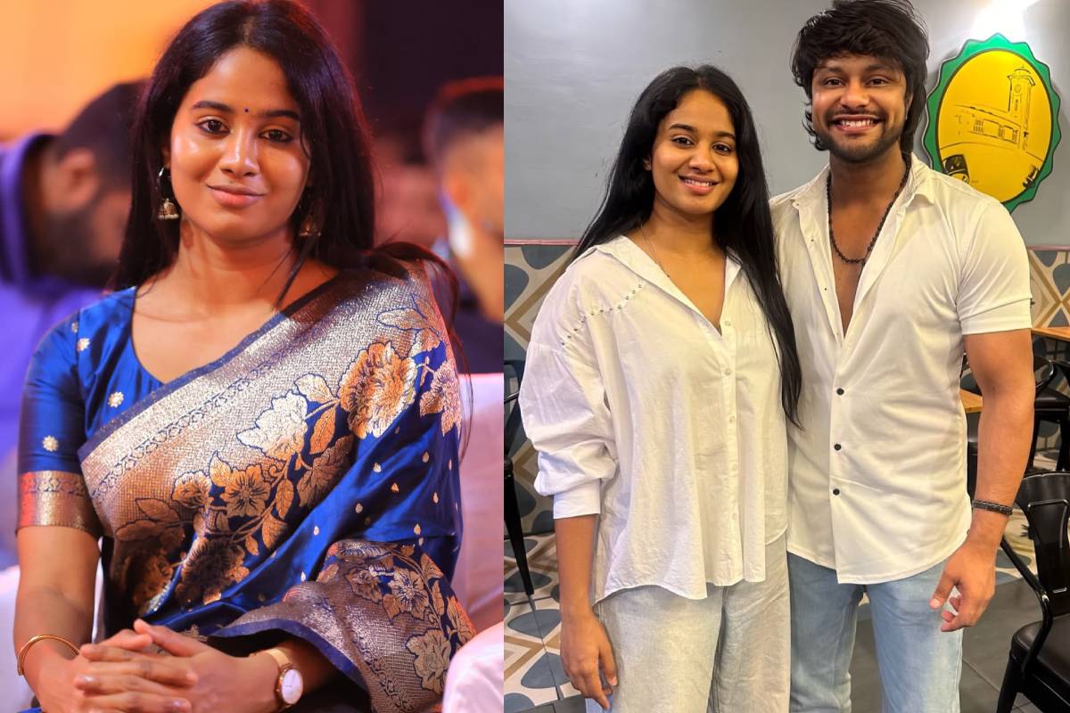காதலருடன் நிச்சயதார்த்தத்தை முடித்த இரவின் நிழல் நடிகை பிரிகிடா.. | Brigida Saga Engagement With Ananth Ram Photo காதலருடன் நிச்சயதார்த்தத்தை முடித்த இரவின் நிழல் நடிகை பிரிகிடா.. | Brigida Saga Engagement With Ananth Ram Photo