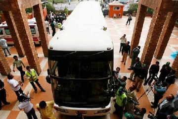 இலங்கை கிரிக்கெட் அணி வீரர்கள் பயணித்த பேருந்திலிருந்து மீட்கப்பட்டுள்ள தோட்டாக்கள்