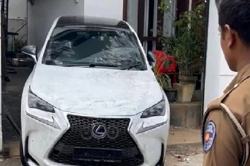 இலக்கத் தகடு இல்லாத மற்றுமொரு சொகுசு வாகனம் ; பொய் கூறிய உரிமையாளர்