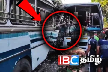 பேருந்துகள் நேருக்கு நேர் மோதி பயங்கர விபத்து: 40 பேர் வைத்தியசாலைக்கு..!