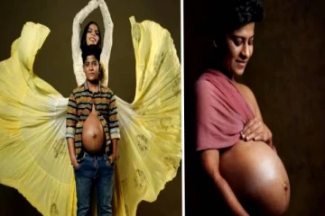 திருநங்கையாக இருக்கும் மனைவிக்காக கர்ப்பமாக இருக்கும் கணவர்!