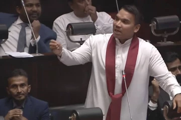 "ජනපති අනුර රට වටේ යමින් අලුත් බොරු කියනවා"- පාර්ලිමේන්තුවේදී නාමල් රාජපක්ෂගෙන් ප්‍රබල චෝදනාවක්