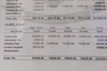 தனியார் பள்ளியின் நர்சரி கட்டணம் ரூ.2.5 லட்சம்.., இணையத்தில் வைரலாகும் புகைப்படம்