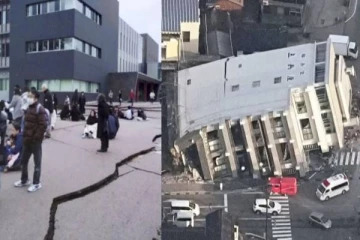 ஒரே நாளில் நாட்டை உலுக்கிய 155 நிலநடுக்கங்கள்; சுனாமி எச்சரிக்கை - 16 அடி உயரத்துக்கு எழுந்த அலைகள்!