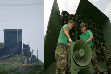 ராட்சத ஒலிப்பெருக்கிகளை எல்லையில் இருந்து அகற்றும் தென்கொரியா - ஏன் வைக்கப்பட்டது தெரியுமா?