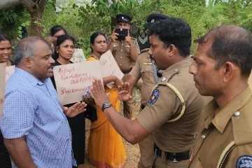 தையிட்டியில் நிறைவுபெற்ற போராட்டம்: பொலிஸார்-போராட்டக்காரர்கள் கடும் வாக்குவாதம் (Video)