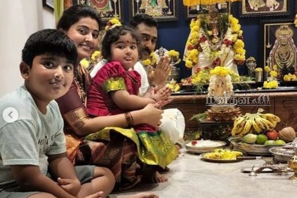 40 வயதில் சினேகாவா இது? வீட்டு விஷேசத்தில் சேலை அழகில் குடும்பத்துடன் கியூட்டாக சிலிர்க்க வைத்த புன்னகை அரசி! | Actress Sneha Photoshoot