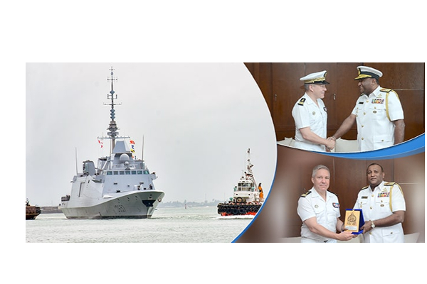 கொழும்பை வந்தடைந்த பிரெஞ்சு கடற்படைக் கப்பல் | French Naval Ship Lorraine Arrives In Colombo
