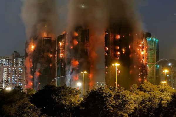 ஹாங்காங் குடியிருப்பு தீ விபத்தில் மீட்புப் பணிகள் நிறைவு | Rescu Operations Complete Hong Kong Apartment Fire