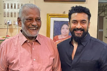 சூர்யா உடன் இருக்கும் இவர் யார் தெரியுமா? நெகிழ்ச்சியான சந்திப்பு