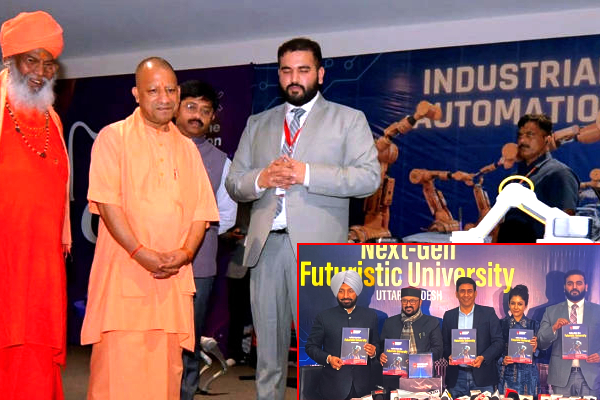 AI university in India, Private AI university Uttar Pradesh, Yogi Adityanath AI launch, AI Pragya scheme UP, AI training in India 2025, Microsoft Google AI training India, Safe City AI UP, UP AGRIS World Bank, Jarvis AI in Indian jails, AI land mapping UP