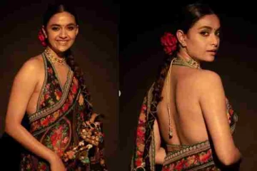 மல்டி கலர் ஃப்ளோரல் டிசைனில் நடிகை கீர்த்தி சுரேஷ் அணிந்துள்ள இந்த புடவையின் விலை எவ்வளவு தெரியுமா?